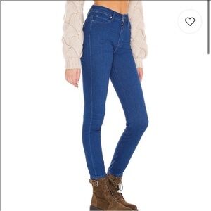 Paige Margot Skinny Jean in Gallery Blue Denim Size 27 Stretch High Rise